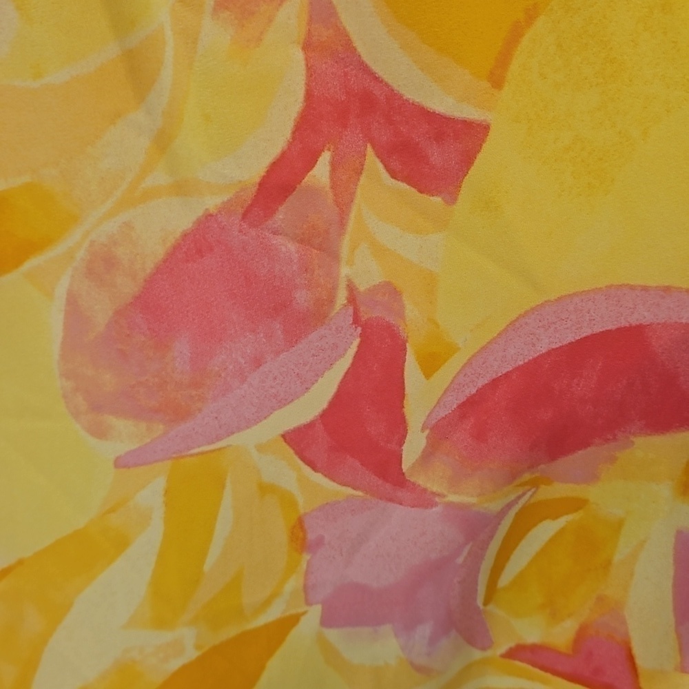 💕SANCTUARY💕 Maxi Dress ~ Yellow Pink Abstract Floral Watercolor Print S NWOT - Picture 6 of 7
